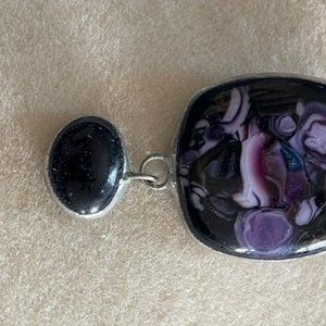 Amethyst cabachon pendant
